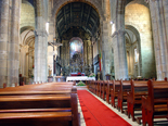 Inside Oliveira church